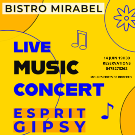 14 JUIN 19H30 R2SERVATIONS 0475273262