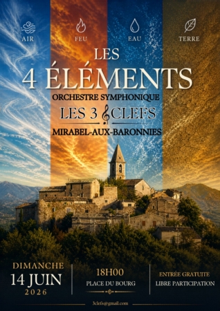 Affiche concert 3 clés 14 juin 2026